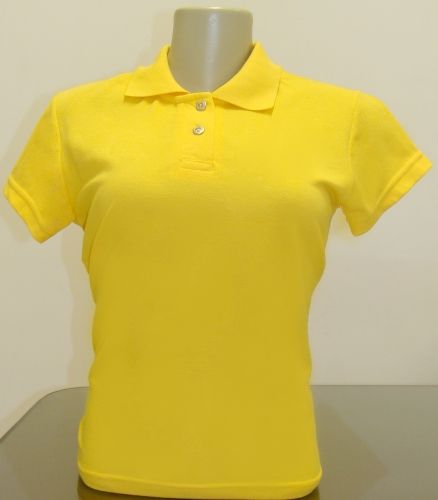 CAMISA POLO FEMININA 100% ALGODÃO